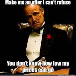 Offers welcomed and encouraged!